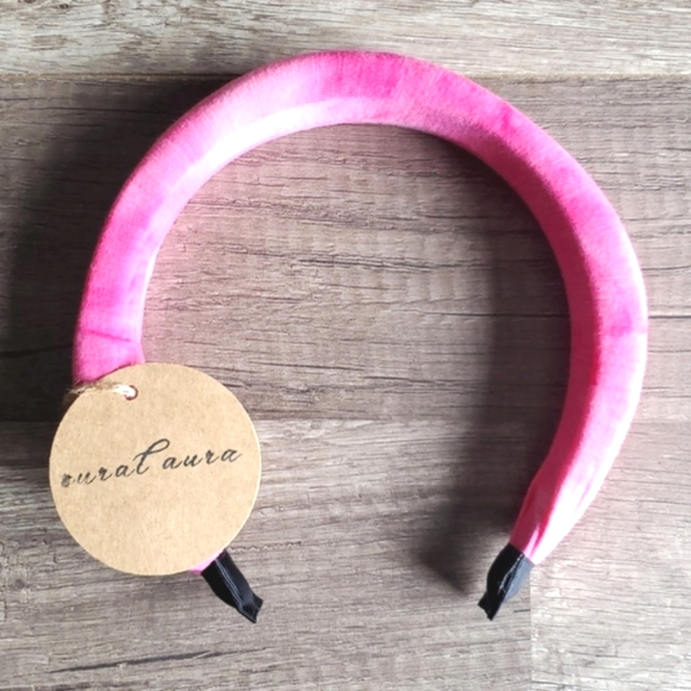 PINK Tie Dye Padded Headband